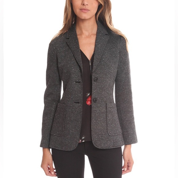 NEW ATM Bonded Knit Sport Blazer in Charcoal Grey Work Business Casual - Picture 7 of 13